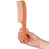 Allegro Comb 1004 Wide Tooth Detangling Hair Combs For Women, Stylists & Curly Hair Teasing Comb Mens Comb 1 Piece. (Tan)