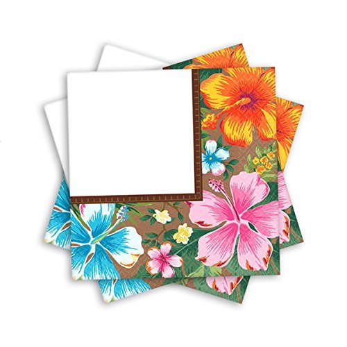 Beachy Blooms Luncheon Paper Napkins