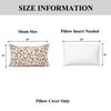YOUR SMILE Farmhouse Oblong Rectangle Floral Chenille Embroidery Decorative Throw Pillow Case Cushion Cover Lumbar Pillowcase for Sofa 12 x 20 Inch, Brown Leaves