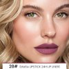 evpct 1Pcs More Mauve Lip Liner and Lipstick Set Kit for Women, DNM Matte Lips Kit with Lip Liner Lip Stains Long Lasting Waterproof 24 Hour Lipstick and Lip Liners Combo Lipliners Pencil 28#