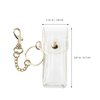 PACKOVE Lipstick Case Keychain Clear Lipstick Pouch Mini Chapstick Holder Chapstick Keychain Holder Clear Chapstick Holder Lip Balm Holder Lip Balm Keychain