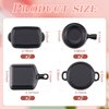 Skylety 8 Pcs Dollhouse Kitchen Accessories Dollhouse Metal Miniature Pots and Pans Mini Kitchen Stovetop Cookware Dollhouse Christmas Role Play Party Decoration Supplies