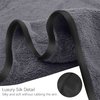 TENSTARS Silk Hemming Bath Towels for Bathroom Clearance - 27 x 55 inches - Light Thin Quick Drying - Soft Microfiber Absorbent Towel for Fitness, Sports, Yoga, Travel, Gym - 2 Pack, Dark Grey