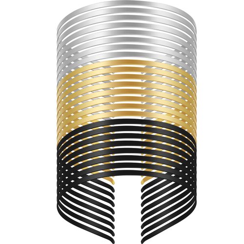 WILLBOND 24 Pieces Smooth Metal Headbands, Hair Band DIY Craft Frame, Plain Thin Bulk Headbands for Men Women Hair Accessory, Black, Silver, Gold