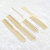 Barber Comb 4Type Aluminum Metal Combs for Cutting Comb Hair Hairdressing Tail Comb (Golden)