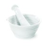 Portmeirion Sophie Conran White Mortar and Pestle Set | 5 inch Herb Grinder and Crusher for Pills and Spices | Made from Fine Porcelain | Dishwasher Safe