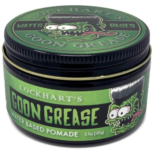 Lockhart’s Authentic Handcrafted Water-Based Goon Grease Firm Hold Hair Pomade, High Shine (3.4oz.)