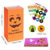 Halloween Treats Bags Party Favors 80 Pcs Kids Halloween Candy Bags for Trick or Treating + 84 Pcs Halloween Stickers, Mini Paper Gift Bags for Treats Snacks, Halloween Goodie Bags Party Supplies