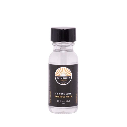 Sunshine Bond Elite Silicone Hair Replacement Adhesive - Extended Hold for Poly and Lace Hairpiece - 3-4 Weeks, Wig, Toupee Systems - Invisible, Waterproof Bonding Glue (.5oz)