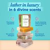 Sumbody Handmade Soap Bar Heavenly Hydration - (6 Pack) Hydrating Bath Soap Bars for Dry Skin, Moisturizing Bar Soap for Face, Hands and Body, Bath Gift Set Natural Soap for Men & Women, Made in USA