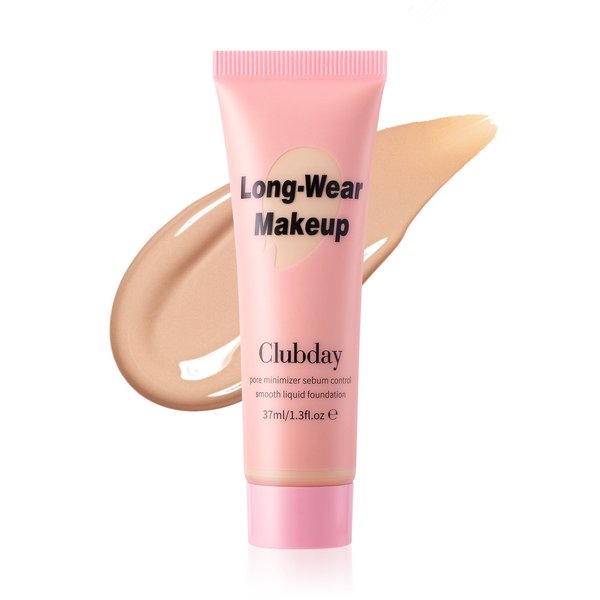 Clubday Liquid Foundation Full coverage Long-Lasting Buildable Weighless Foundation Cream Active Wear Color Stay Makeup-08