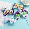 5 Inch Little Girls Hair Bow Clips Toy Hair Accessories Birthday Dress Up Party Supplies Christmas Gift A