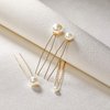 SWEETV 18Pcs Pearl Wedding Hair Pins, Bridal Hair Pins Set Wedding Hair Accessories for Brides