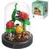 OLTLYUNH Insects Plant Bonsai Building Set,Adult Mini Animals Friend Set,Insect Collection Gift for Kids,Party Favors Bugs Building Block Kit,Valentines New Year Birthday Gift for Boys Girls(Ladybugs)