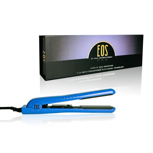 Paul Brown Hawaii Flat Iron | Silky, Smooth Professional-Quality Styles (1.25-inch, EOS Blue)