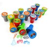 TINYMILLS 24 Pcs Monster Truck Assorted Stamps for Kids Self Ink Stamps (12 Different Designs) Birthday Party, Monster Truck Party Favors, Goody Bag Filler Treats, Classroom Rewards Carnival Prizes