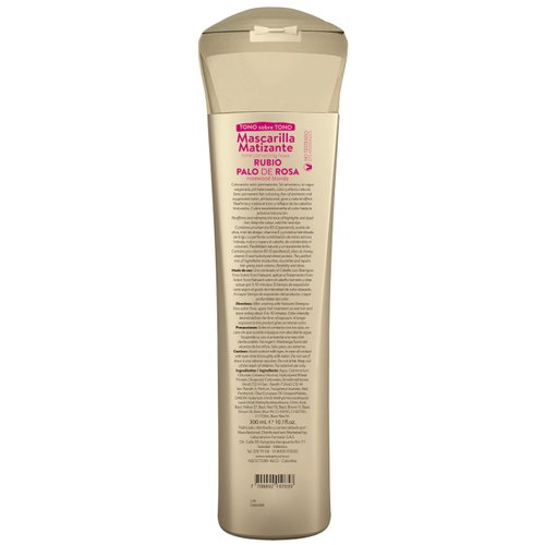 naissant Rose Gold Hair Toning Mask | Color Depositing | Moisturize, Refresh & Neutralize Brassy Tones | Paraben, Ammonia & Sulfate Free | Pro-Vitamin B5, Olive Oil & Honey (Palo de Rosa) 10.1 Fl Oz