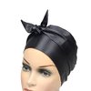 1 Pc Satin Head Wrap Fashion Headbands Satin Scarf for Wigs Laying Scarf for Lace Frontal Wigs Satin Headband for Yoga, Makeup, Facial, Sport (Black)