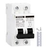 30 Amp 12V-400V AC DC Miniature Circuit Breakers (10A 15A 20A 25A 40A 50A 60A Optional) for Solar Panel PV System - Disconnect Switch, AC 110V DIN Rail MCB