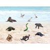Polar and Sea Animals Figurines Playset 16 Pcs, Detailed Bear, Whale Figures, Walrus, Penguin Toy Set, Cake Toppers Birthday Gift for Kids