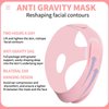 Yiiektily Reusable V-Band Face Mask, Chin V-Line Mask, V-Line Mask for Women, Comfortable and Breathable Adjustable V-Line Mask（Pink）