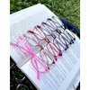 Calabria 718 Flexie Oval Reading Glasses +6.00 Violet Men/Women Bendable One Power Readers Flexible Durable TR90 Frame