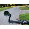 Hafny Bar End Bike Mirror, HD Blast-Resistance Bicycle Mirror, Safe Adjustable Rearview Mirror, Cycle Mirror, E-bike Mirror, HF-M952B-FR04 (Anti-glare Blue Glass Lens (68mm))