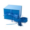 Hallmark Medium Gift Box with Lid and Shredded Paper Fill (Blue 7 inch Box) for Birthdays, Graduations, Anniversaries, Father's Day, Christmas, Valentine's Day, All Occasion