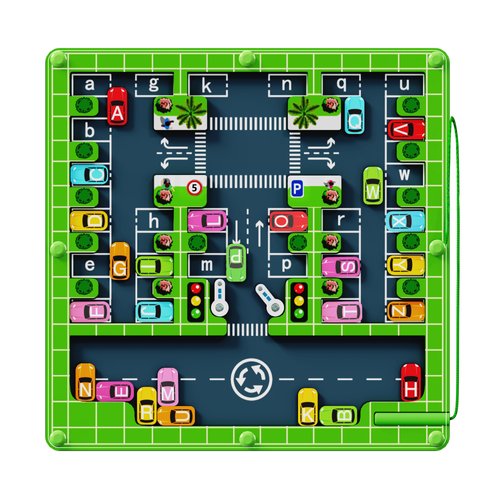 eeglog Magnetic Alphabet Maze - Montessori Toys for 3 4 5 Year Old, Wooden Magnet Letter Parking Maze Board STEM Preschool Learning Toys Gifts for Kids Boys Girls Toddlers