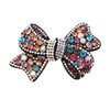 Holibanna Rhinestone Bow Hair Clip with Crystals - Bridal Bowknot Ponytail Clamp, Exquisite Decor for Women
