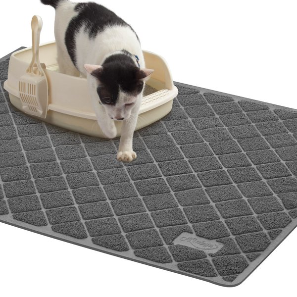 Niubya Premium Cat Litter Mat, Litter Box Mat with Non-slip and Waterproof Backing, Litter Trapping Mat Soft on Kitty Paws and Easy to Clean, Cat Mat Traps Litter from Box