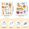 Back To School Tattoo Stickers Cute Bus Temporary Tattoos Stickers Stationery Globe Pencil Water Transfer Stickers First Day of School Art Sticker Arm Body Decoration for Students Adult 10 Sheets