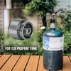 Onlyfire Camping Stove Adapter, Camping Backpacking Stove Convert Connector 1L Outdoor Propane Small Tank Input EN417 Lindal Valve Output, Camp Fuel Adapter for Outdoor Backpack Hiking