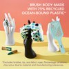 Planet Goody Ocean Rescue Vented Paddle Brush, All Hair Types - Teal, Ouchless Detangler Brush with Flexible Bristles, Helps Accelerate Drying, Use as a Detangling Brush or Styling Brush