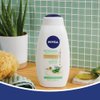 NIVEA Fresh Aloe and Lily Refreshing Body Wash with Nourishing Serum, 20 Fl Oz Bottle