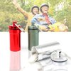 3 Packs Waterproof Aluminum Pill Fob Container, EFFIET Nitro Bottle Holder Nitroglycerin Pill Case Emergency Keychain Pill Holder for Medicine Organizer Dispenser (Silver-Matt-Red)