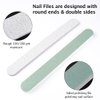 Dual Nail Form Set Clear Gel Nail Extension Mold 12 Sizes with Scale Full Cover Gel Coffin Nails Dual-ended Gel Brush and Nail File Nail Tips Clip Buffer Polisher