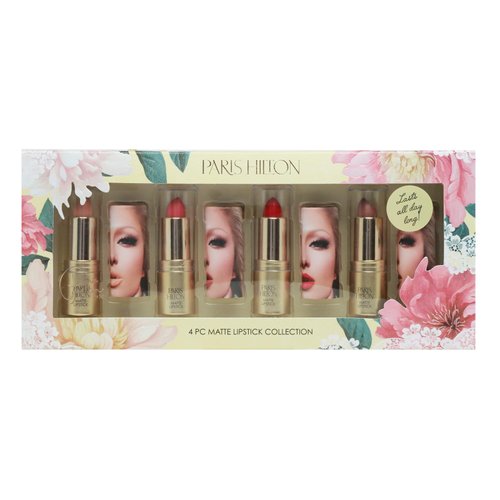 Paris Hilton Matte Lipstick Collection - Long Lasting Nude &amp; Pink Lip Color with Full Coverage, L...