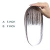 HAIRCUBE Bangs Hair 100% Human Hair Wispy Bangs, Hair Clip in Bangs, Fringe with Temples, Hairpieces for Women, Clip on Air Bangs, Hair Extension for Daily Wear Brown 4#
