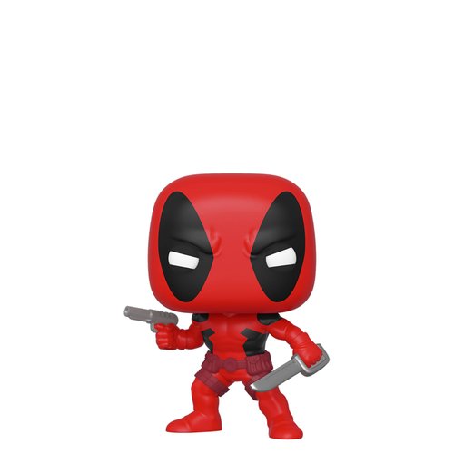 Funko 44154 POP. Bobble Marvel: 80th-First Appearance: Deadpool Collectible Figure, Multicolour, 3.75 inches