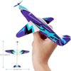 JOYGOGO 32 Pack Glider Planes,8" Long Flying Glider Plane,8 Different Designs,Easy Assembly,Durable Quality-Kids Party Favors for Valentines Airplanes,Birthday Party, Carnival Prizes