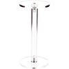 Plymor Clear Acrylic Round Barbell Pedestal Display Riser 6.375 inches (Height) x 3 inches (Depth) (3/16 inches Thick)