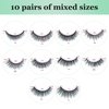 Wffenhefragrance dramatic lashes| 10 hybrid lashes | eyelashes various sizes | Easy to Apply & Reusable |Eyelashes of varied lengths are suitable for various occasions