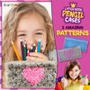 CRAFTILOO DIY 2 Rug Pencil Cases Latch Hook Kits for Kids Sewing Set for Girls Beginners Latchkits Ages 8-12