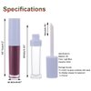 YITOU 12Pcs Refillable Empty Lip Gloss Tubes with Wand Applicator, 8.8ml Lip Balm Containers with Stopper Lip Glaze Bottle Lip Gloss Making Kit for DIY Lipgloss Lipstick Samples Bulk Wholesale