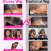Wear and Go Glueless Bob Wig Human Hair Pre Plucked Pre Cut 4X4 HD Lace Closure Bob Wigs Human Hair For Black Women Straight Short Bob Wigs Human Hair Glueless For Beginners 180% Density 12 inch