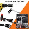 Stocking Stuffers for Men Adults,Gifts for Men,Super Universal Socket Tools Birthday Gifts for Men,Cool Stuff for Men Dad Husband Boyfriend Him,Tools Socket Set with Power Drill Adapter(7-19 MM)