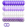 40PCS Purple Gradient Balloons 12 inch Confetti Balloons & Latex Balloons for Wedding Baby Shower Birthday Carnival Party Decoration Supplies