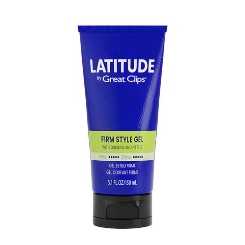 GREAT CLIPS LATITUDE Firm Style Gel | Hair Gel for Men | High Hold + High Shine | 5.1oz
