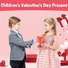 Valentine's Day Pop Bracelets Toys with Cards Heart Pop Bracelets Bubble for Kids School Classroom Prizes, Valentine's School Class Exchange Cards and Kids Party Favors